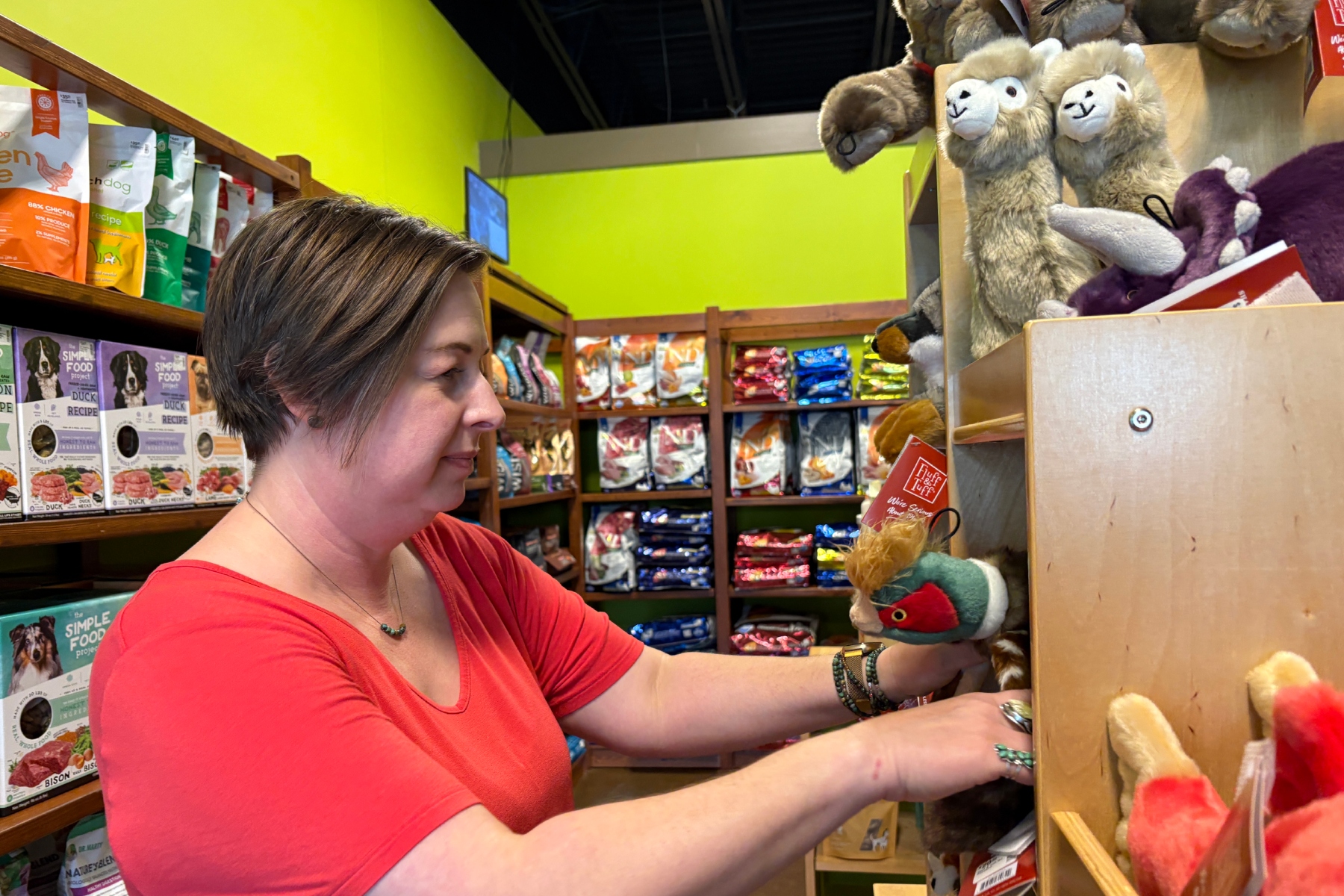 Brynn Berryman spends her days ay The Tailgait Market surrounded by pets and the people who love them.