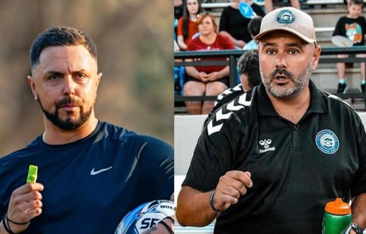 Asheville City Soccer Club names Carl Reynolds head coach of its men’s team as Scott Wells, right, moves into a sporting director role.