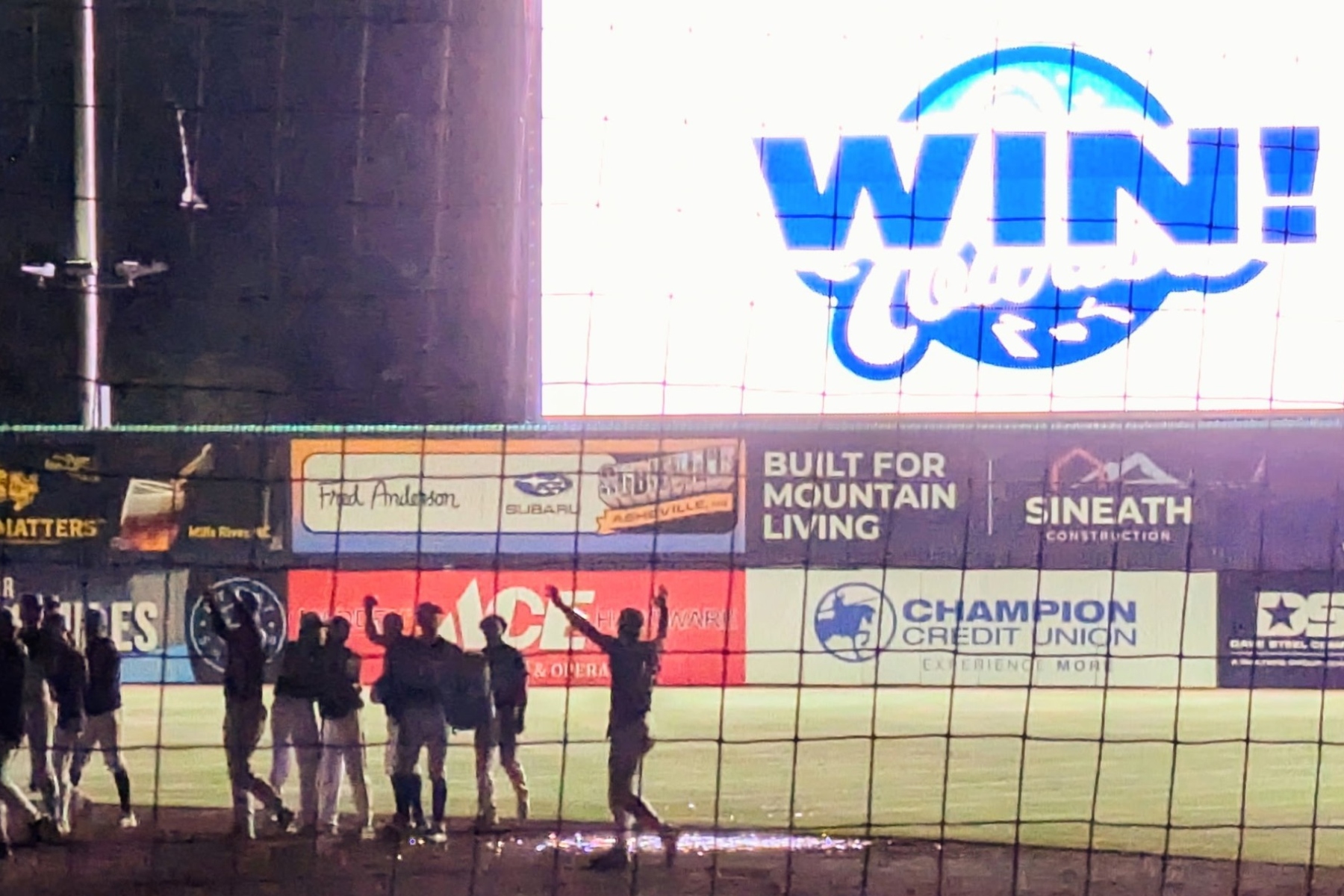 Cesar Hernandez delivered a sacrifice fly in the 10th inning to lift the Asheville Tourists to a 7-6 win over the Greenville Drive on Thursday night, giving Asheville its first home victory of the season.