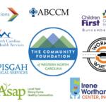 Collage of logos for multiple community organizations (IFB Solutions, ABCCM, Children First, Communities in Schools, The Community Foundation...).