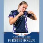 Asheville City SC Phoebe Hollin's two-goal performance earned her Wicked Pie Player of the Match honors.