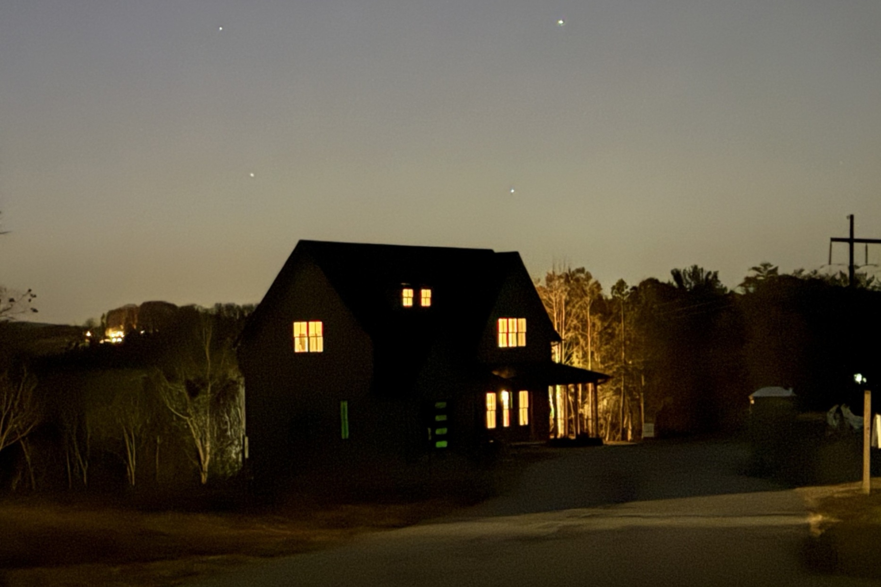 House at night