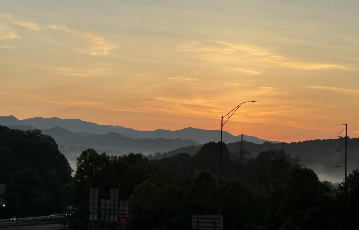Foggy morning in Asheville