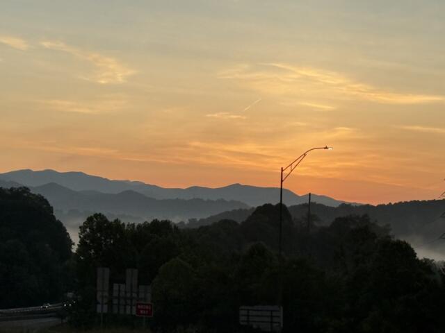 Foggy morning in Asheville
