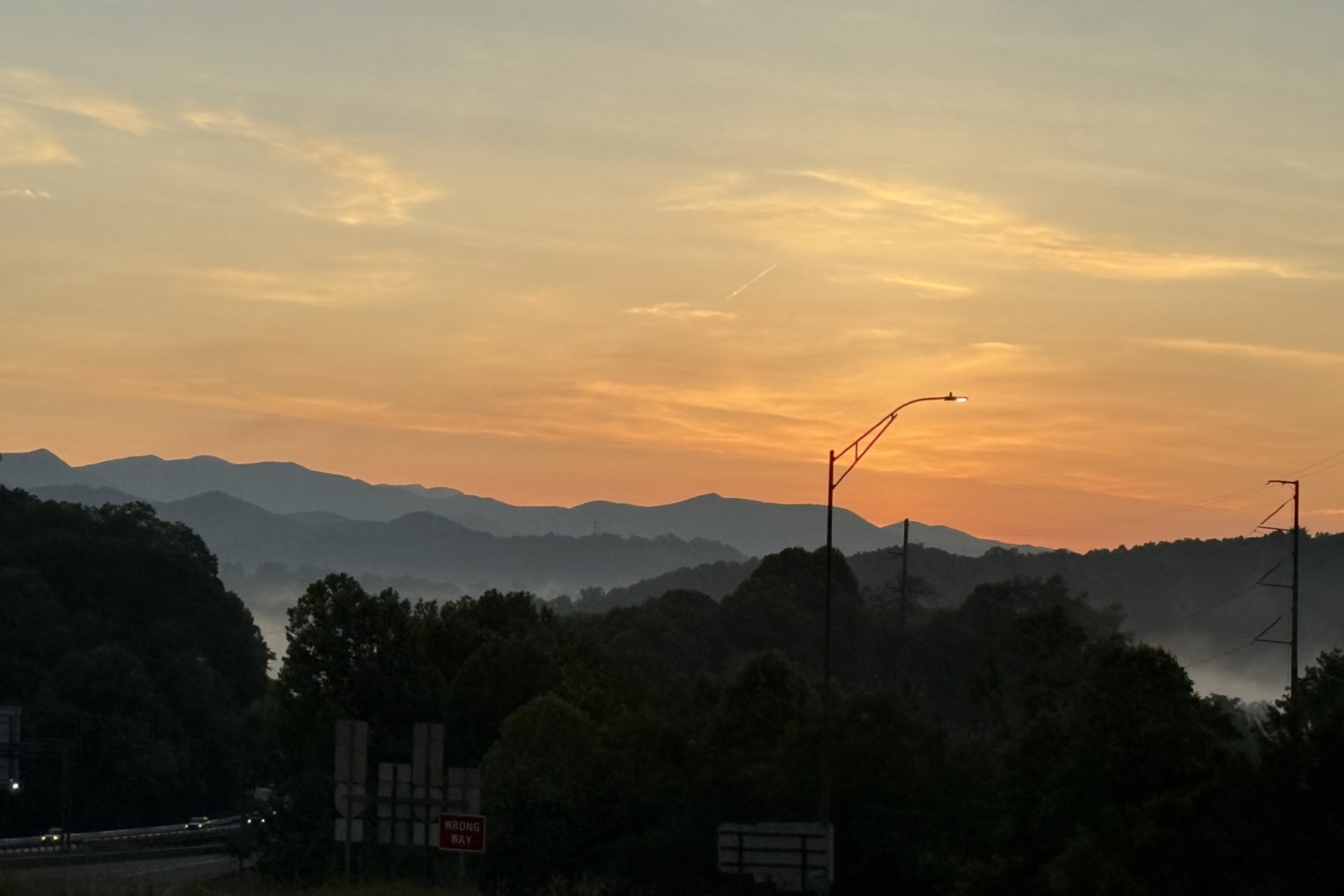 Foggy morning in Asheville