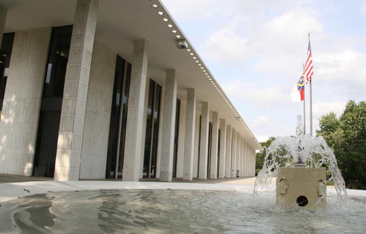 FILE - The North Carolina Legislative Building in Raleigh, N.C., is seen on June 5, 2024. (AP Photo/Makiya Seminera, File)