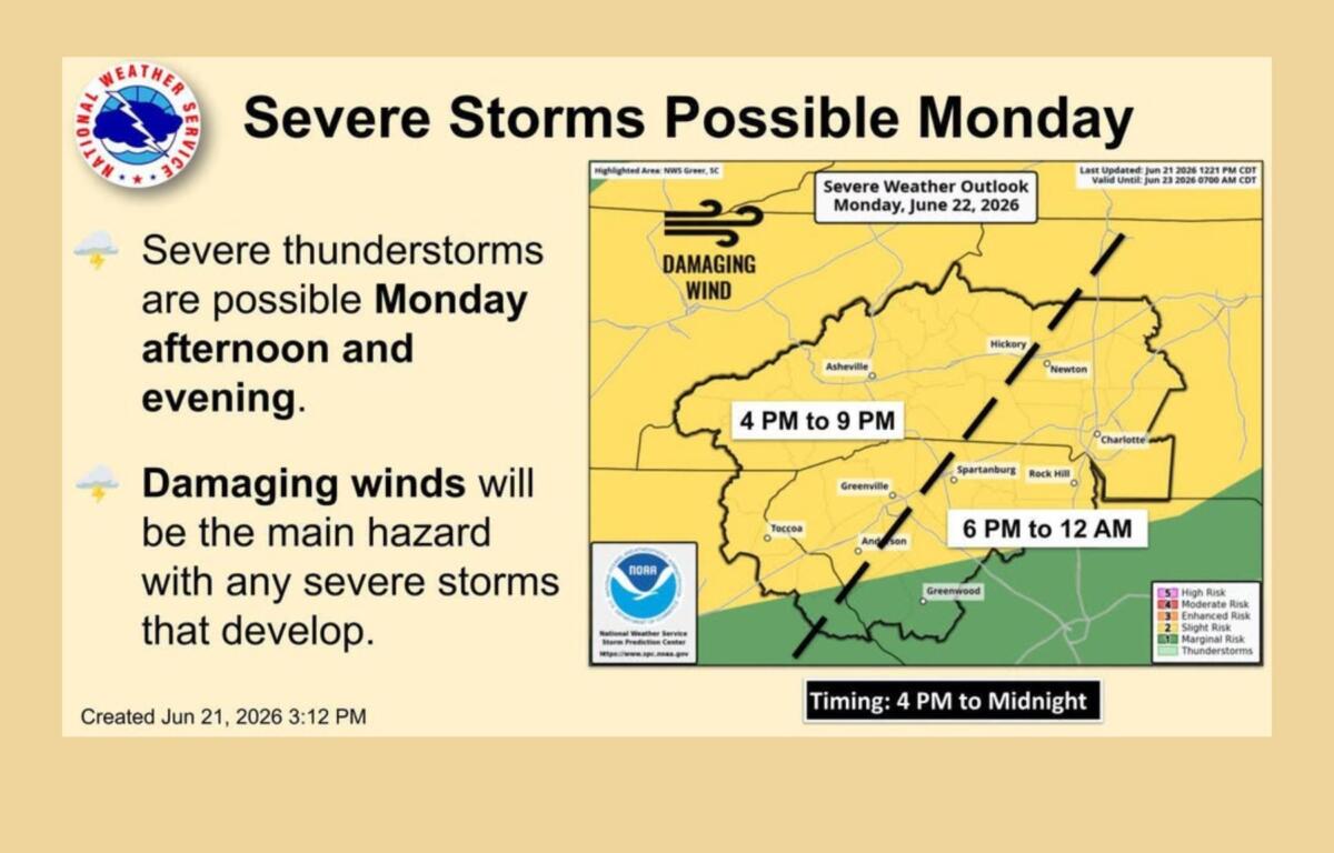 National Weather Service map