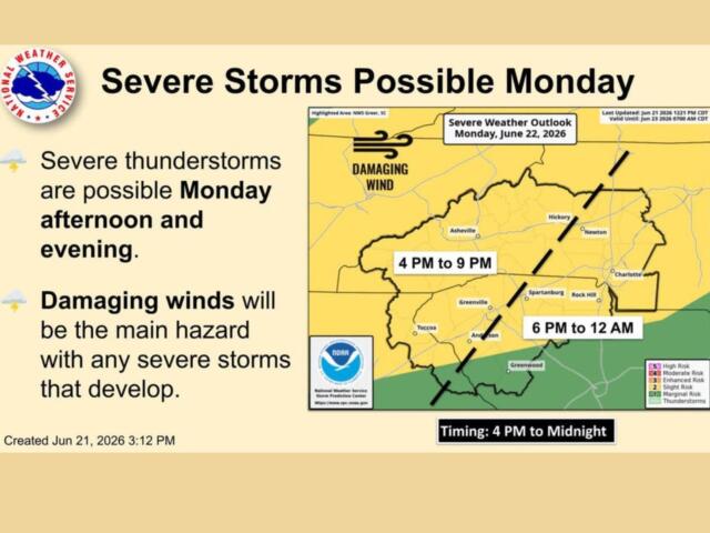 National Weather Service map