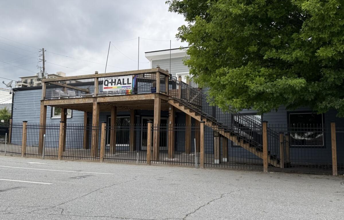 The former Boomers space in downtown Asheville is being transformed into Q-Hall, a women’s sports bar expected to open later this year.