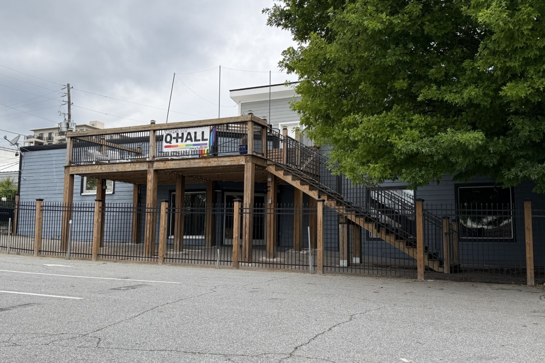 The former Boomers space in downtown Asheville is being transformed into Q-Hall, a women’s sports bar expected to open later this year.