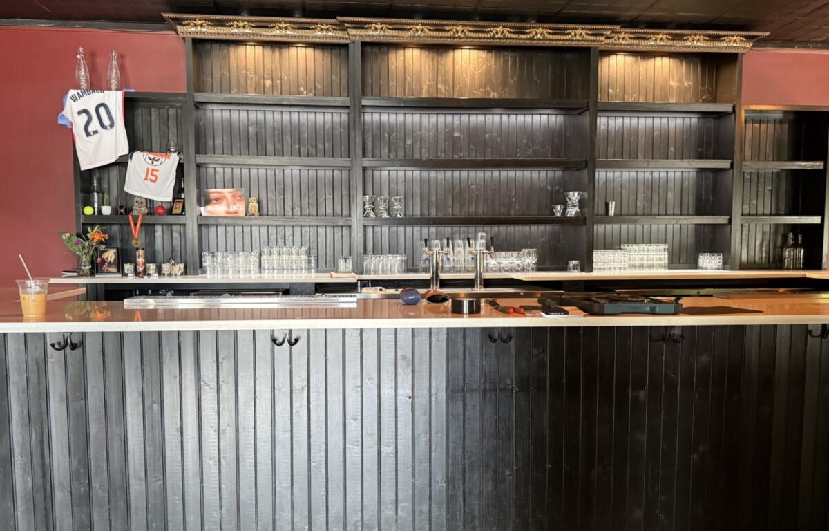 The main bar area inside the future Q-Hall is shown in downtown Asheville. Owner JJ Pope plans to transform the former Boomers space into Asheville's first women's sports bar, with an opening targeted for later this year.