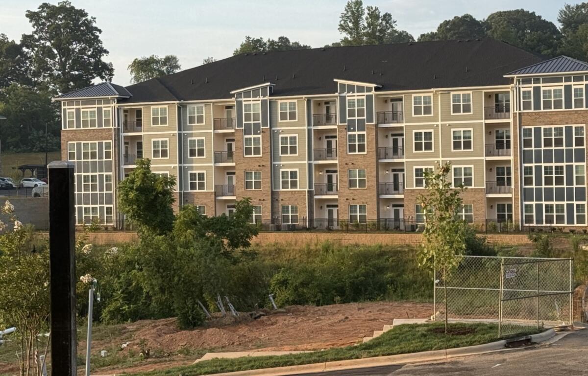 Apartments under construction off Holbrook Road.