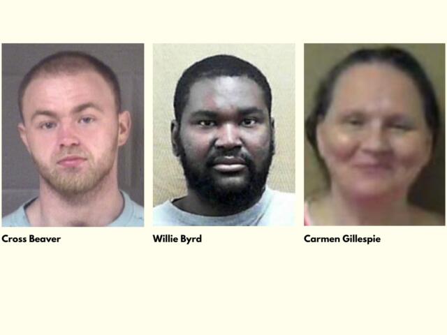 From left, Cross Beaver, Willie Byrd and Carmen Gillespie were convicted in connection with the 2021 shooting death of Boyce Shane Plemmons in Asheville.