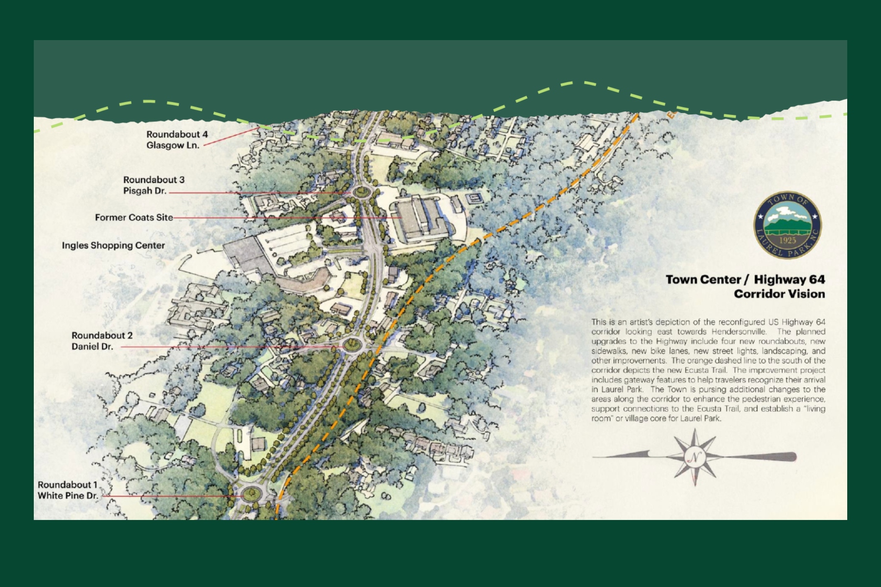 Ecusta Trail roundabout closure