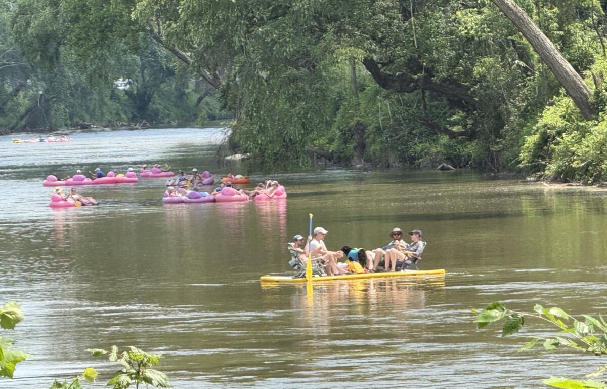 Floating on the French Broad