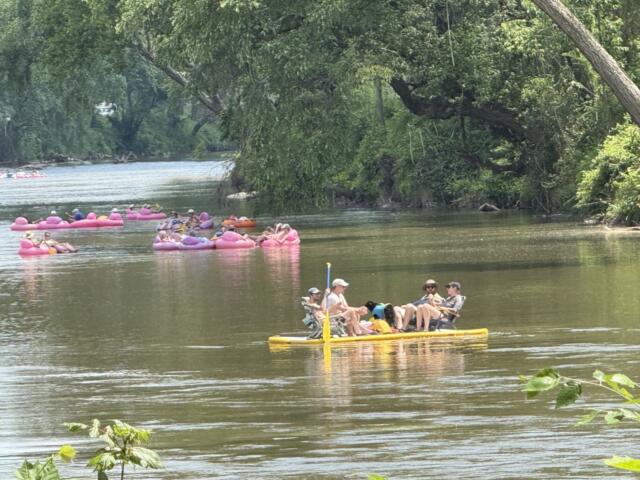Floating on the French Broad