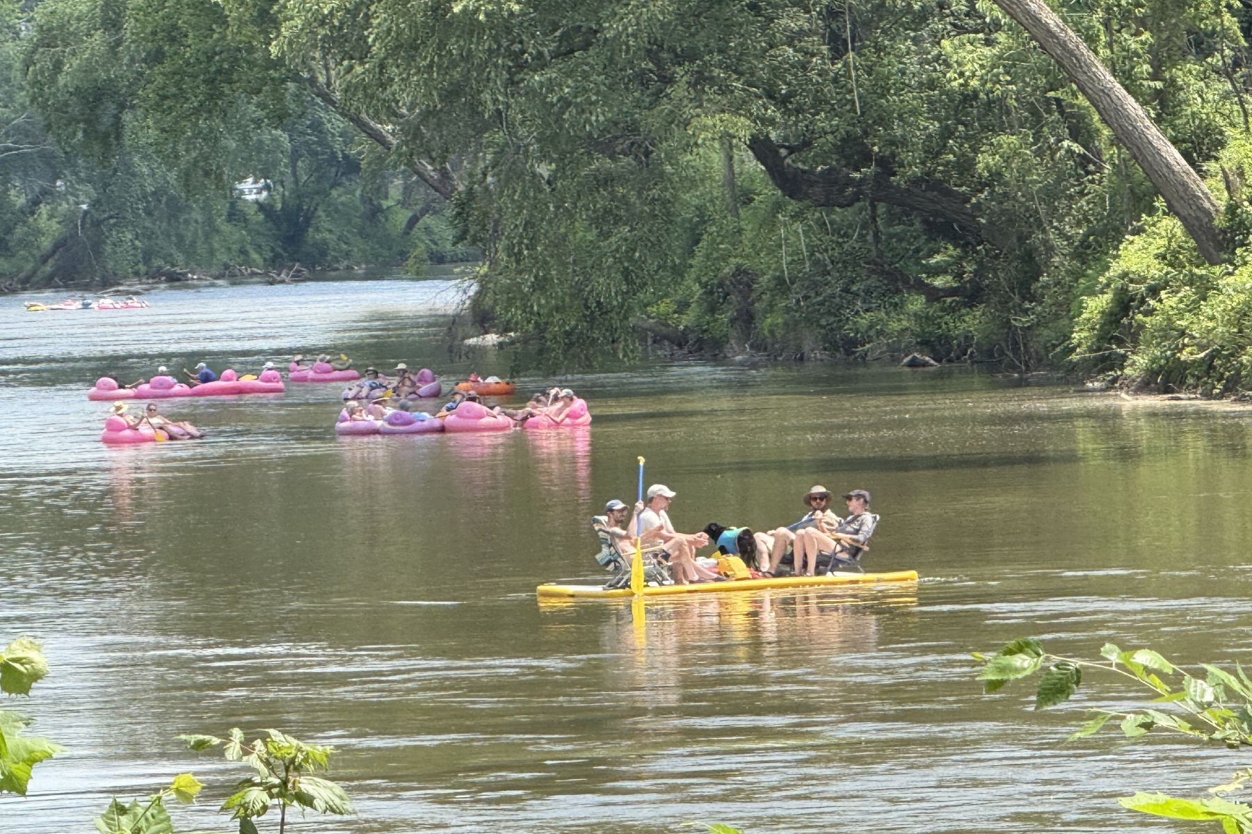 Floating on the French Broad