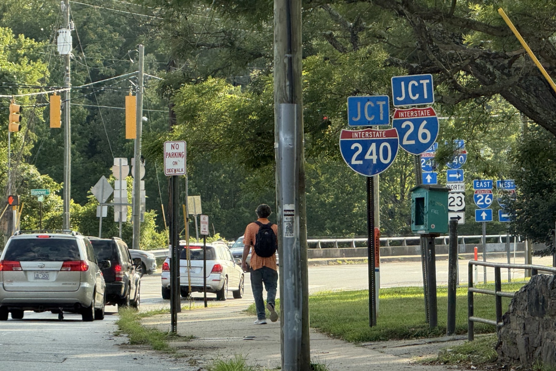 One of the I-26 Connector project's key areas of activity remains the Haywood Road bridge over I-26 and Interstate 240.