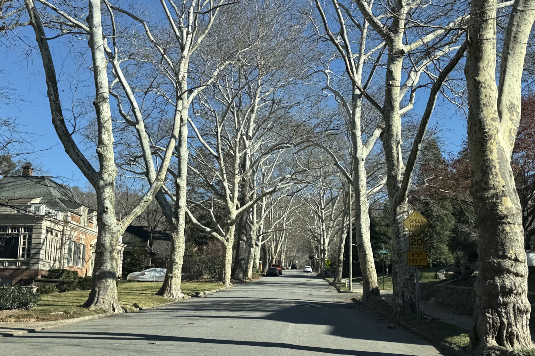 A neighborhood street in Buncombe County. Most property owners will see their 2026 tax bills based on 2021 assessed values after state lawmakers delayed implementation of the county’s 2026 reappraisal until 2027.