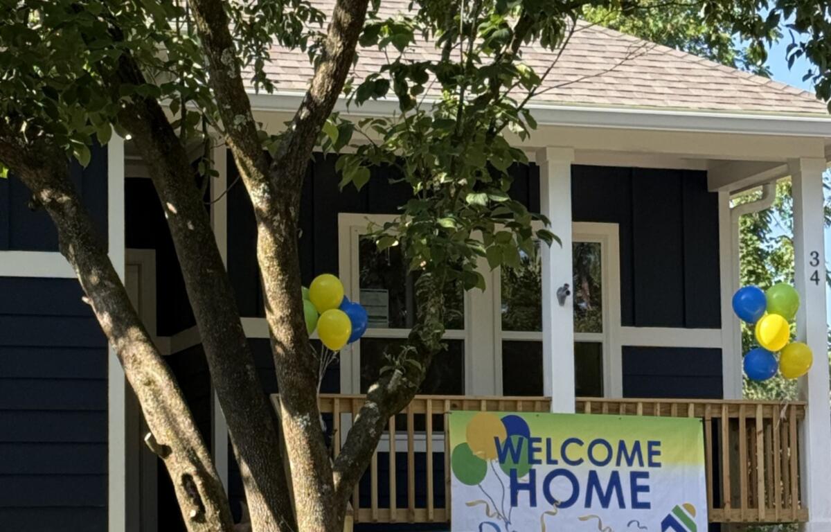 Velma Chapman's new Asheville home was rebuilt through the Renew NC Single-Family Housing Program.