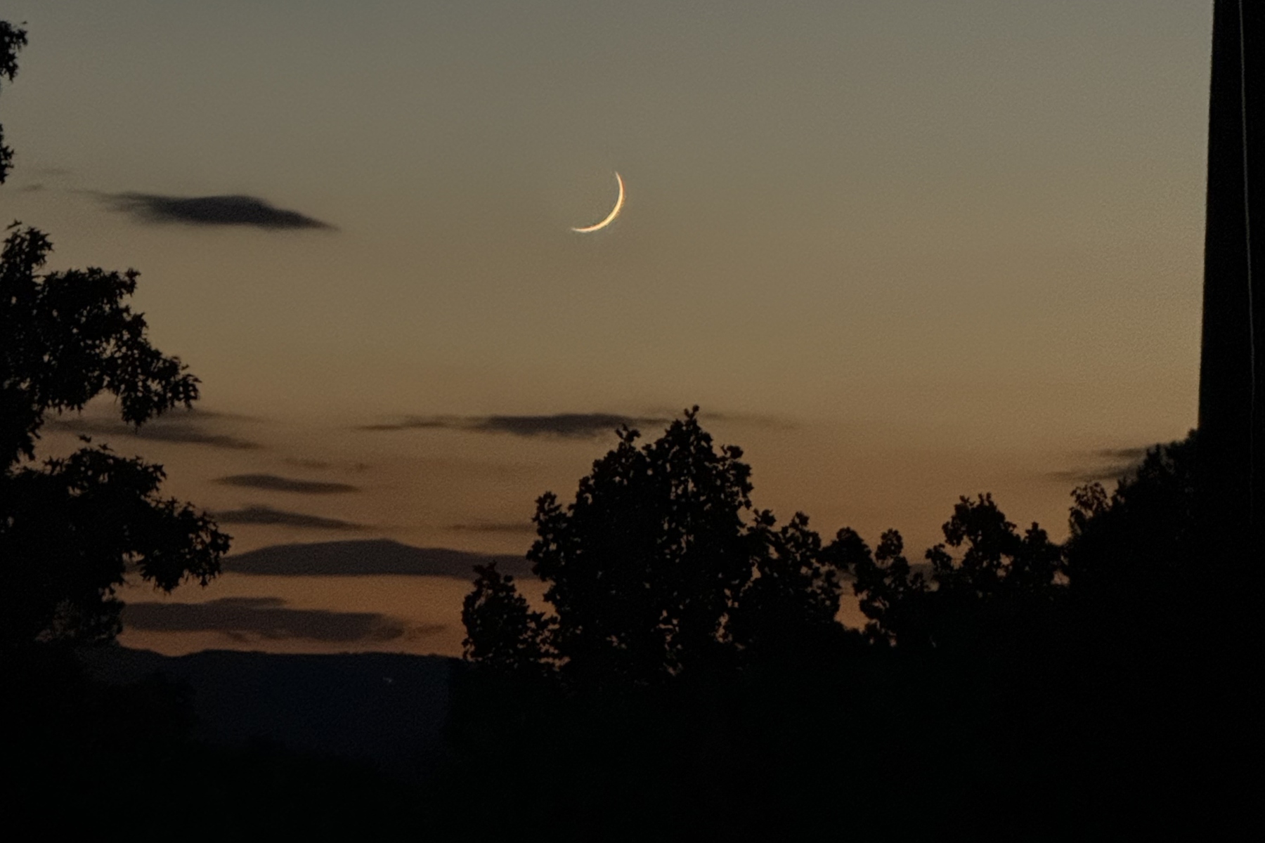 Sunset Thursday near Alexander.
