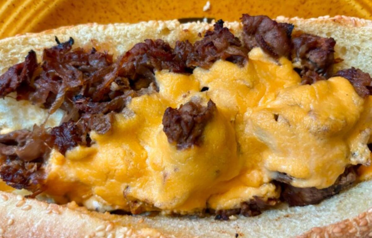 The Malvern's ribeye cheese steak