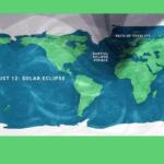 A map showing viewing areas of the August 2026 total solar eclipse.