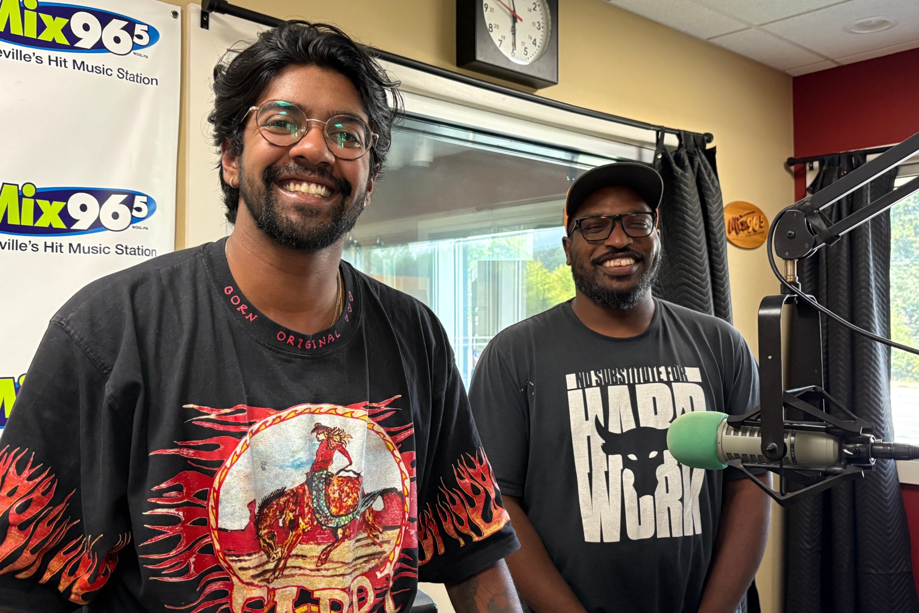 Ezra Parashar, Safe Shelter's development specialist, and Christian Chambers, the organization's executive director.