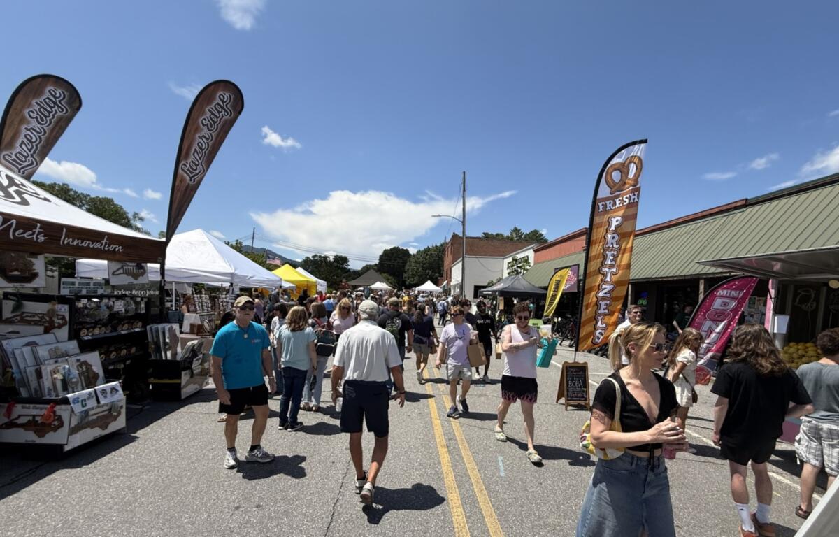 Scenes from this year’s Sourwood Festival in downtown Black Mountain