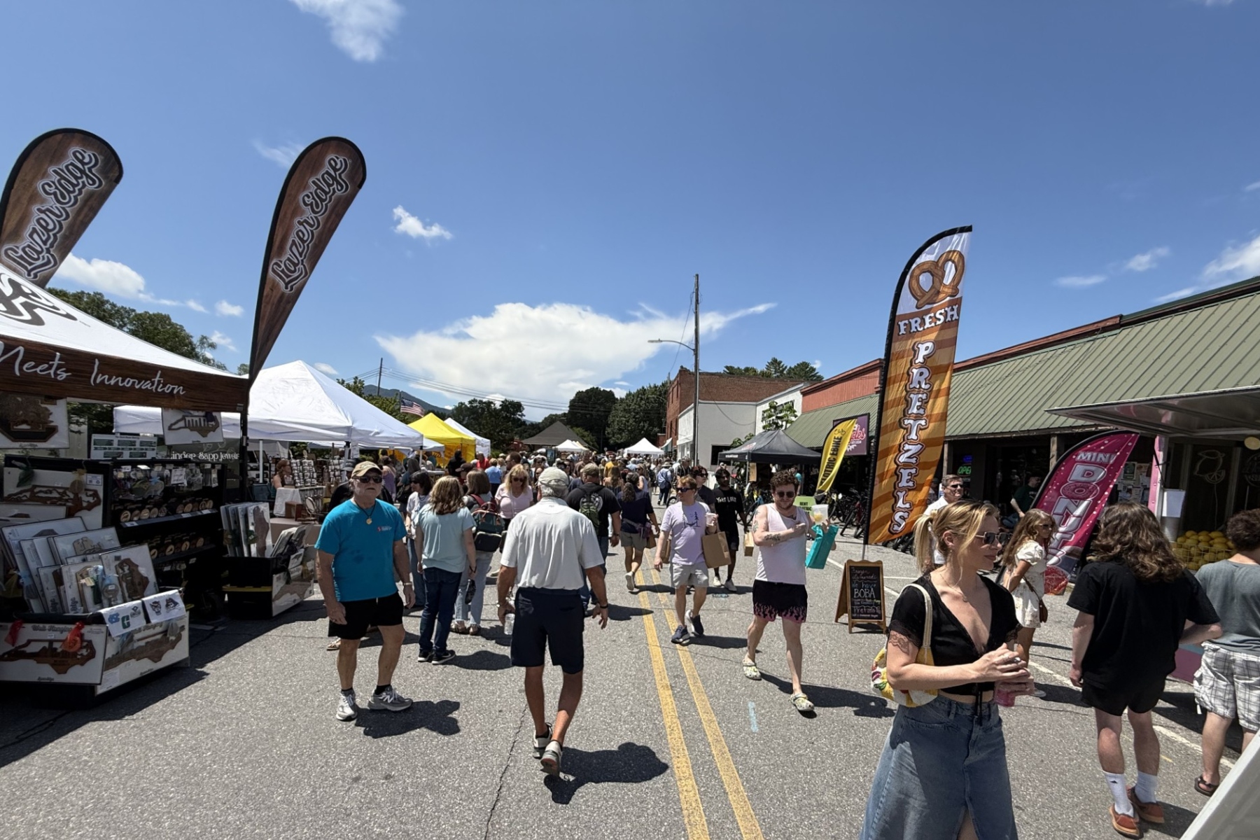 Scenes from this year’s Sourwood Festival in downtown Black Mountain