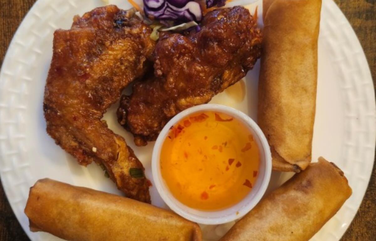 Egg rolls and fried chicken wings at Suwana’s Thai Orchid come with standout sauces that make these appetizers well worth ordering.