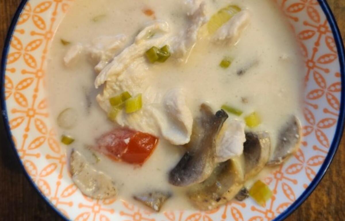Thom Kha soup, a creamy, hot-and-sour Thai soup made with coconut milk, galangal and lemongrass, is a must-order at Suwana’s Thai Orchid, according to Fork & Dagger.