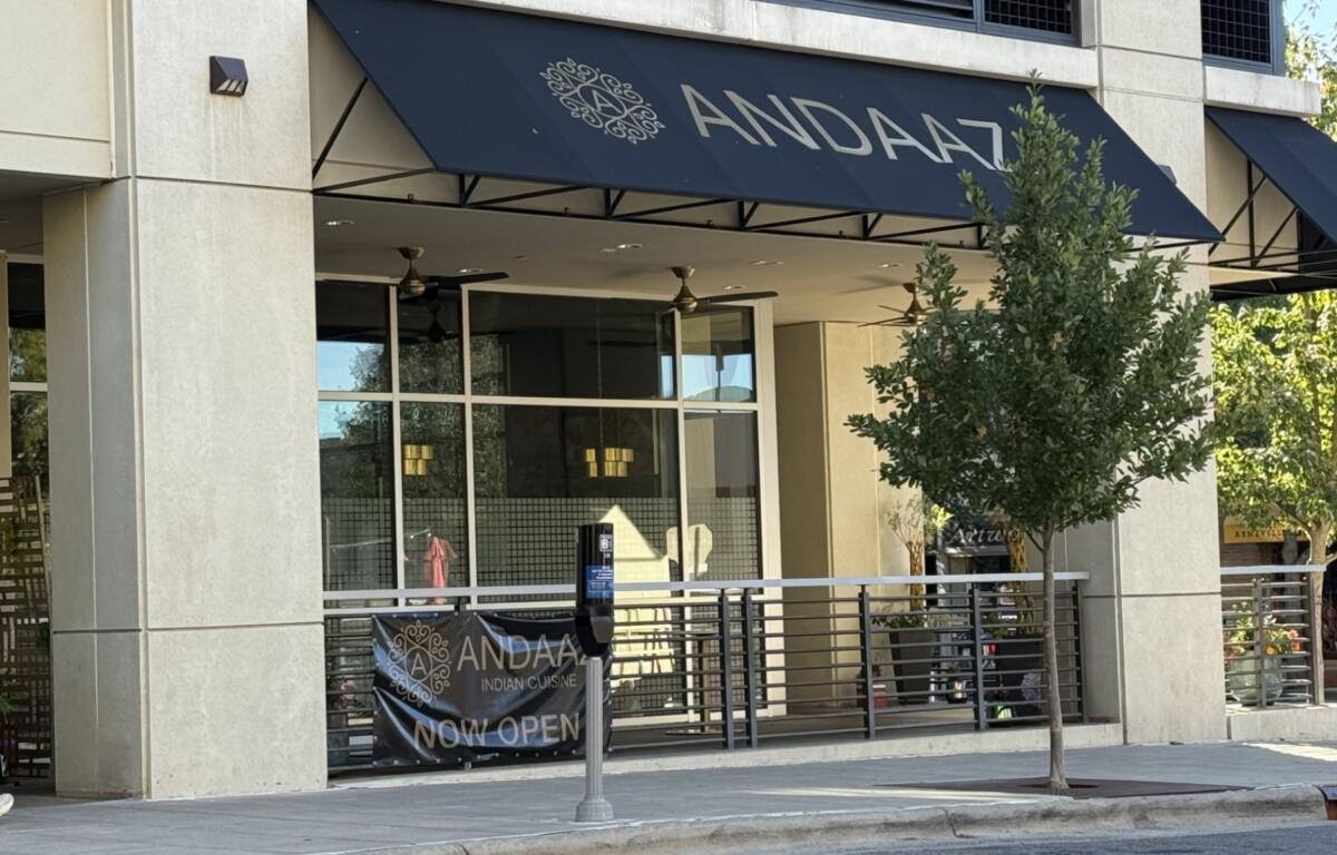 Andaaz has reopened at 15 Page Ave. in downtown Asheville after Tropical Storm Helene flooding destroyed the Indian restaurant’s former Biltmore Village location in September 2024.