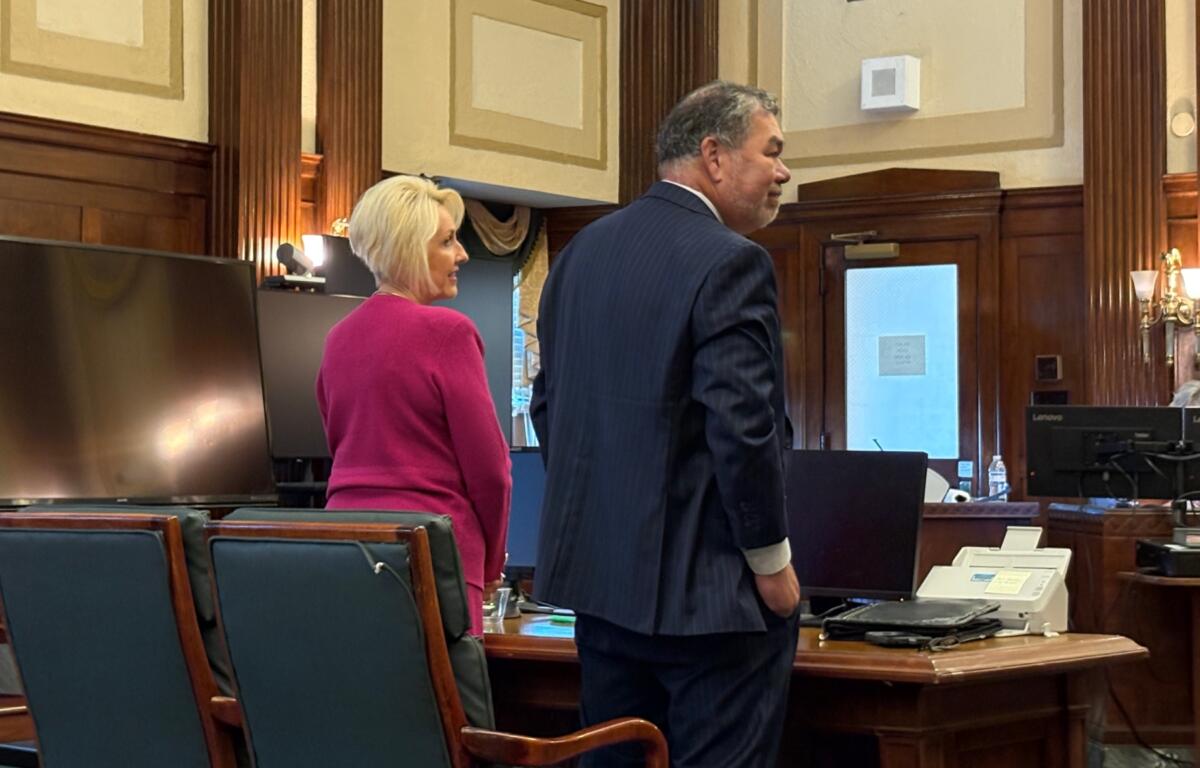 Brooke Covington appears Monday in Buncombe County Superior Court, where the Word of Faith Fellowship leader entered Alford guilty pleas to false imprisonment and simple assault in a case dating to 2013.