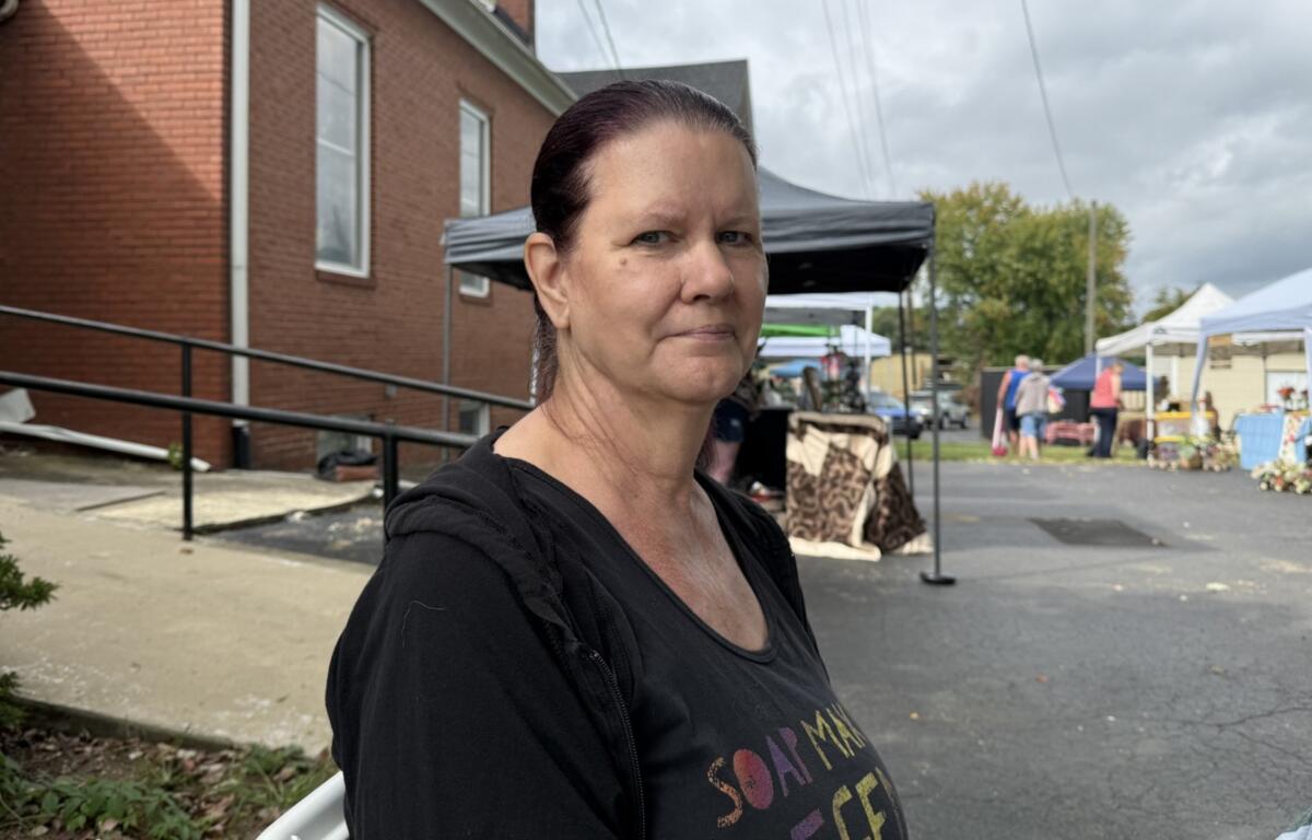 Deb Maslowski, a longtime Swannanoa resident, recalls how neighbors came together to share food, supplies and other necessities after Tropical Storm Helene devastated the community in September 2024