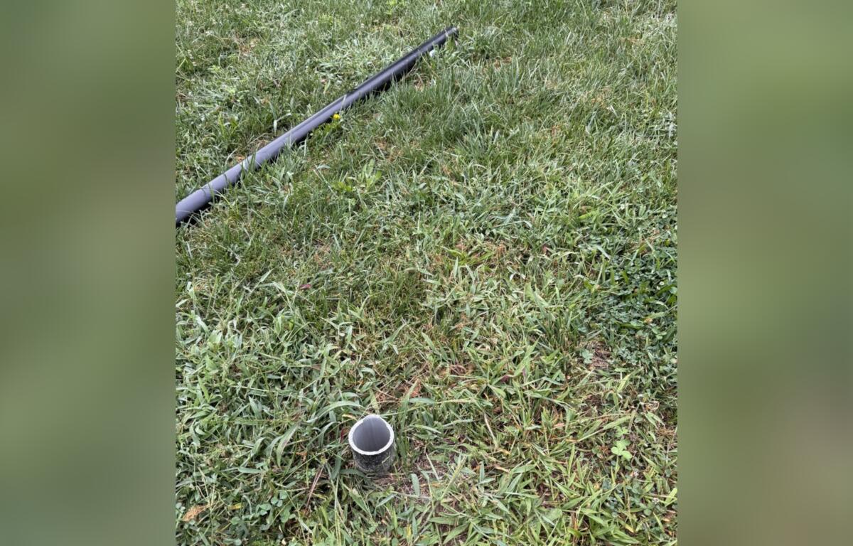 A Flock Safety camera pole near West Chapel Road and London Road was cut, Asheville police said. APD is investigating the damage reported Sunday, Aug. 30.