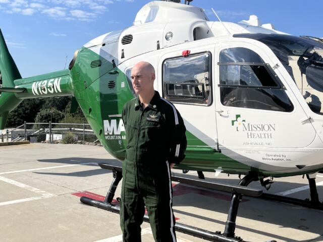 MAMA flight paramedic John Carrico has logged roughly 1,100 patient flights during nearly 12 years with the medical airlift service.