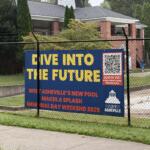 The Malvern Hills Park pool sits empty in West Asheville on Sept. 1, 2026. The pool has been closed since 2024 while the city plans to replace the aging facility with a new pool targeted to open in summer 2028.