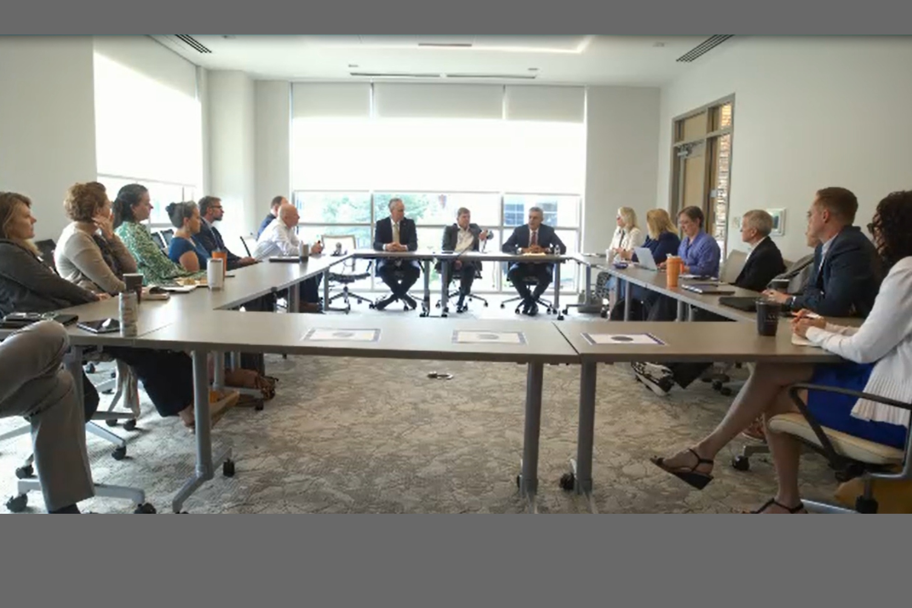 HCA Healthcare CEO Sam Hazen speaks during a Western North Carolina Health Policy Initiative discussion at MAHEC in Asheville on Aug. 28. Hazen addressed Mission Health’s staffing, patient capacity, patient flow and efforts to rebuild community trust.