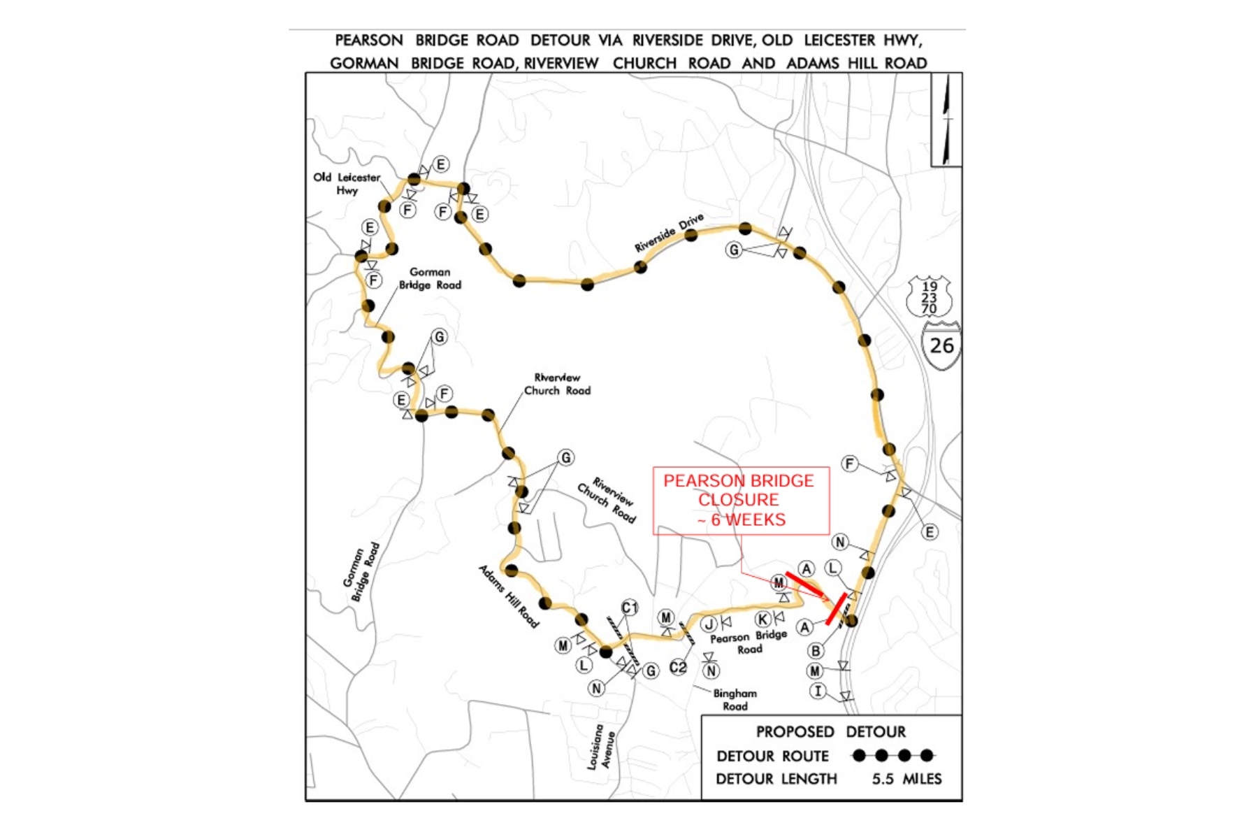 Pearson Bridge Road to close for 6 weeks in Asheville - Asheville's 828 ...