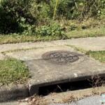 A storm drain along Congress Street near Choctaw Park in Asheville. The city is spending $900,000 on the first phase of a stormwater system assessment, beginning with the Nasty Branch watershed.