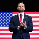 Vice President JD Vance speaks at a midterm campaign rally at the LevelUp Training Complex in Monroe, Mich., Thursday, Oct. 15, 2026. (Daniel Heuer/Pool Photo via AP)