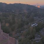 Morning light settles over Asheville on Thursday, Oct. 1, as seen from the Buncombe County Courthouse webcam.