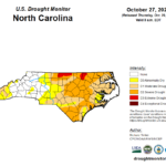 This is the North Carolina Drought Monitor, released on Oct. 29.