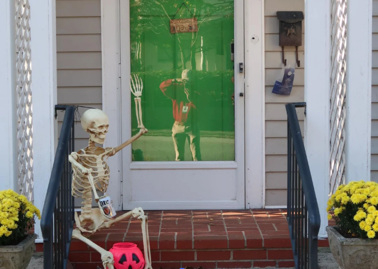 Halloween decorations at a home in Western North Carolina.