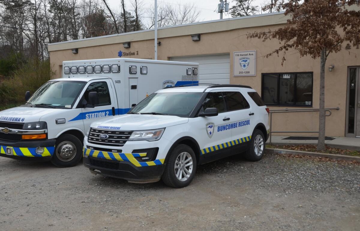 Buncombe County Rescue Squad vehicles