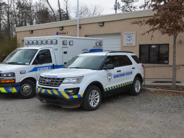Buncombe County Rescue Squad vehicles